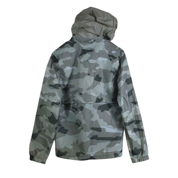 Nike Lightweight Camo Jacket Mens S Green White Zip Windbreaker Water Repellant - Picture 13 of 13